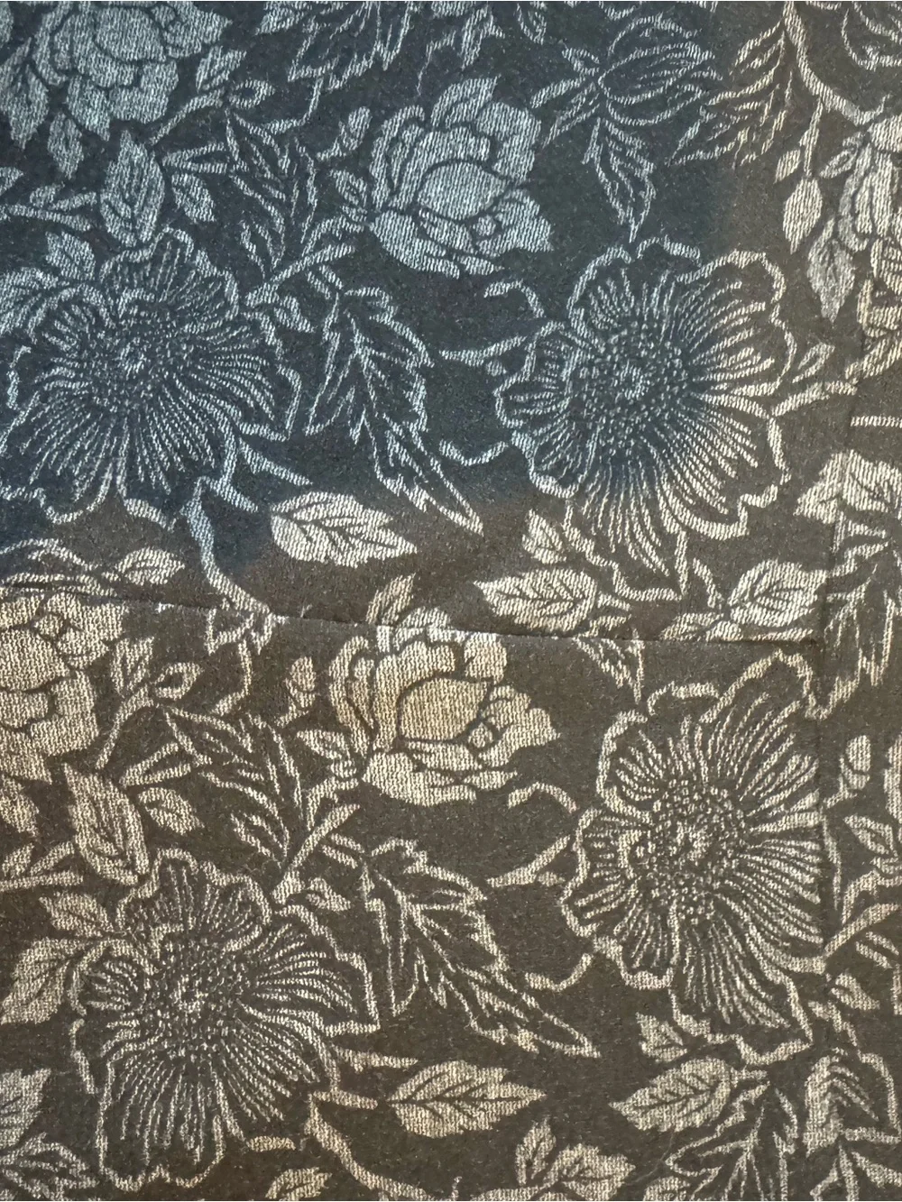 LOFT Black Floral-Print Leggings